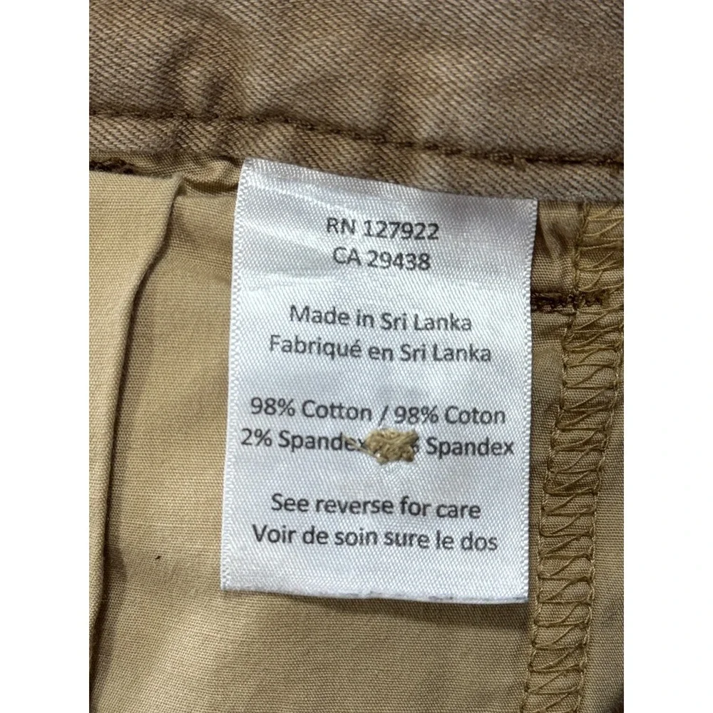 Mountain Khakis Mens Slim Fit Stretch Chino Brown Pants 30x32 Meas: 30x30